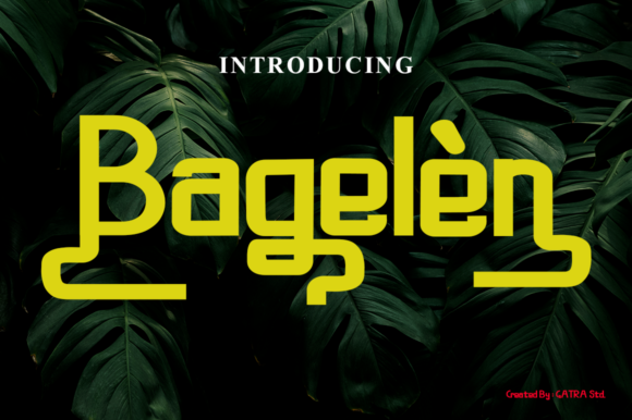 Bagelen Display Font for Modern Editorial Design