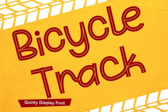 Bicycle Track Font for Quirky Editorial Designs