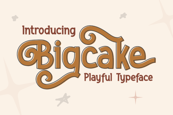 Bigcake: A Playful Display Font for Editorial Design