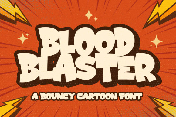 Blood Blaster: A Playful Display Font for Bold Branding