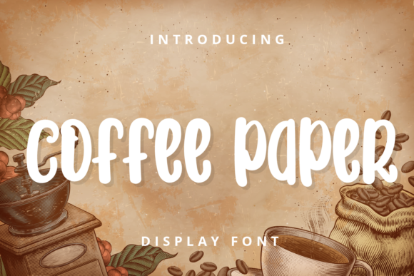 Coffee Paper: A Playful Display Font for Creative Projects