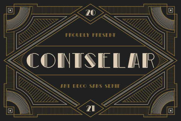 Contselar: A Modern Display Font for Web Design Projects