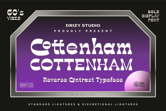 Cottenham Font for Futuristic Web Design