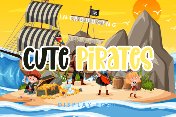 Cute Pirates Font for Playful Web Design