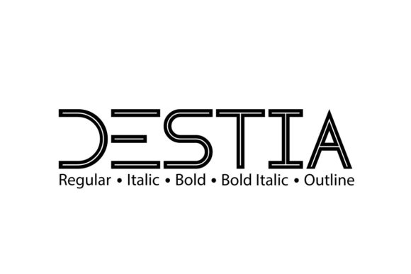 Destia Font: A Modern Display Font for Creative Projects