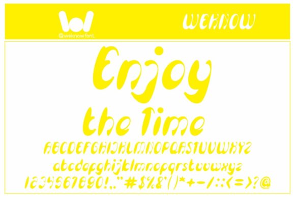 Enjoy the Time: A Chic Display Font for Modern Design