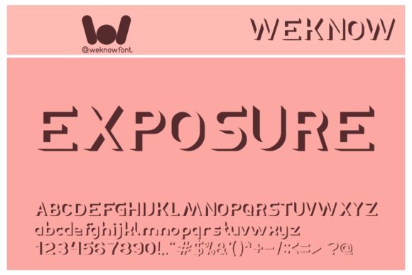 Exposure Font for Bold Visual Impact in Campaign Design