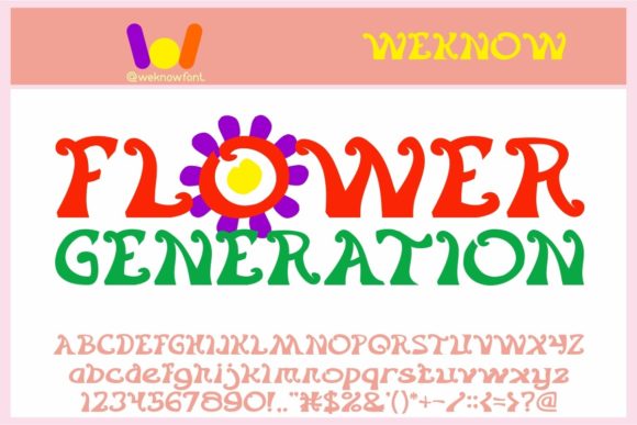 Flower Generation: A Display Font for Elegant Editorial Design