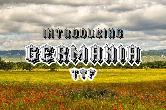 Germania: A Display Font for Thoughtful Editorial Design
