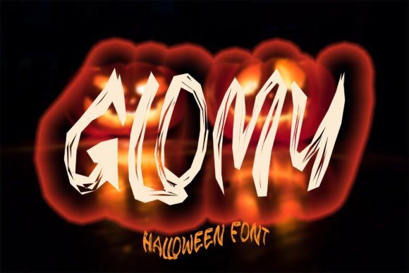 Glomy: A Creepy-Styled Display Font for Bold Editorial Designs