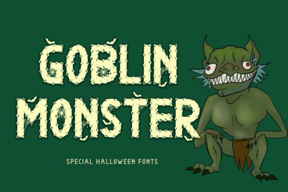 Goblin Monster Font for Creepy Halloween Designs