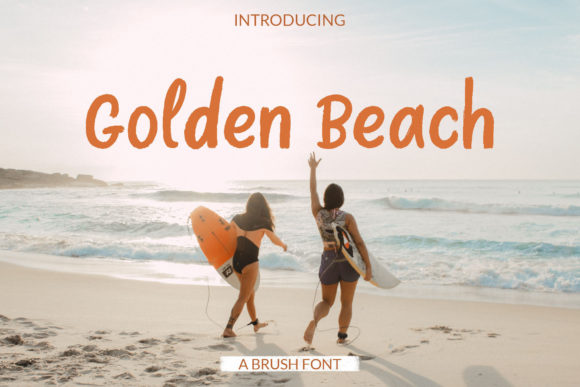 Golden Beach Font for Modern Branding and Design