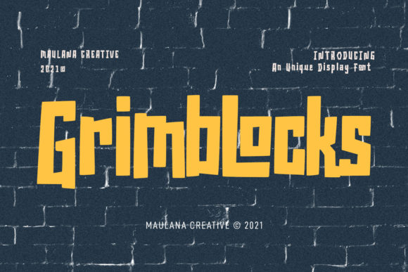 Grimblocks Font for Bold Branding and Creative Designs