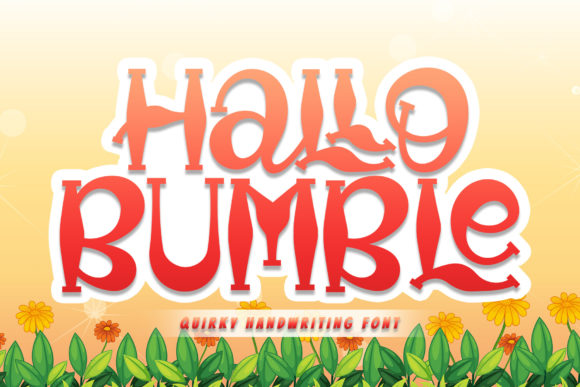 Hallo Bumble Display Font for Handmade Creations