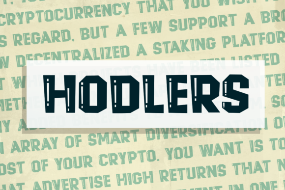 Hodlers Font for Playful and Chic Craft Projects