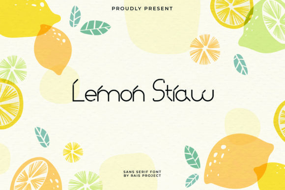 Lemon Straw: A Modern Display Font for Creative Projects