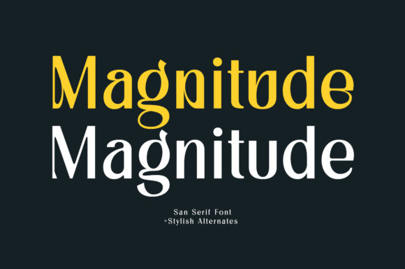 Magnitude Display Font for Bold Web Design