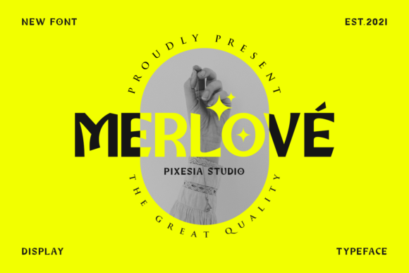 Merlove: A Bold Display Font for Creative Publishing