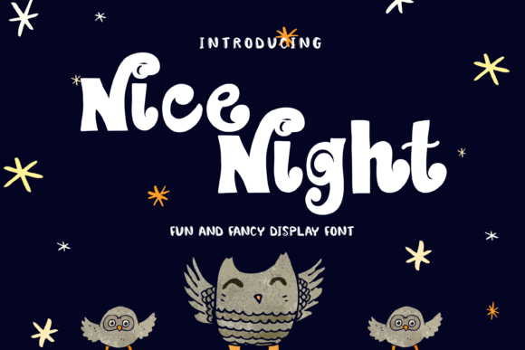 Nice Night Font for Whimsical Web Designs and Creative Projects