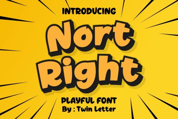 Nort Right Font for Playful Web Design
