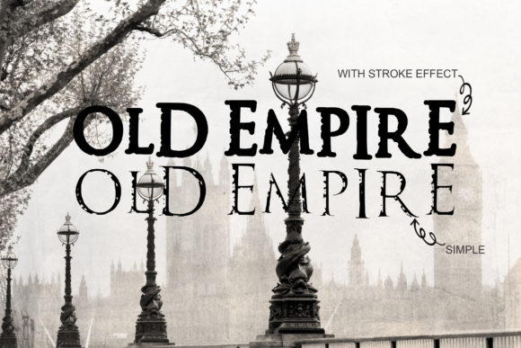 Old Empire: A Vintage Display Font for Editorial Elegance