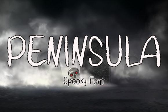 Peninsula Font for Halloween-Themed Branding and Display Needs