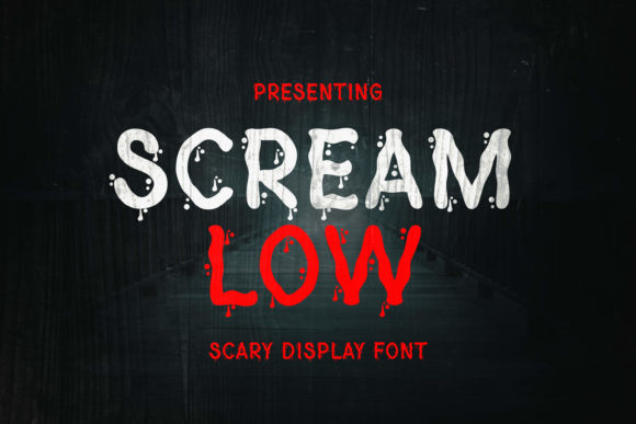 Screamlow: A Spooky Display Font for Halloween Creations