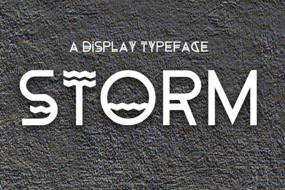Storm Display Font for Modern Web Design