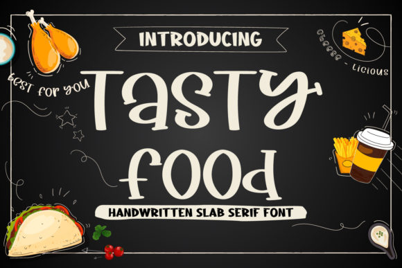 Tasty Food Font for Creative Handmade Projects