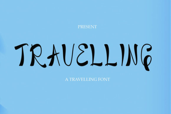 Travelling Font for Trendy Design and Branding