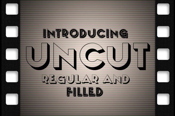 Uncut: A 3D Display Font That Elevates Handmade Creations
