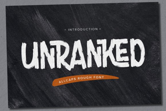 Unranked Font for Handmade Creations and Commercial Projects