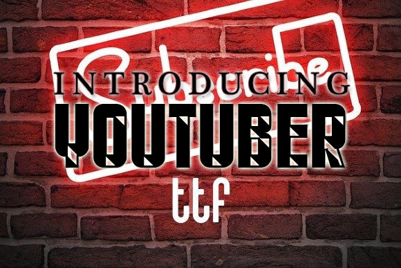 Youtuber Display Font for Bold Visual Impact